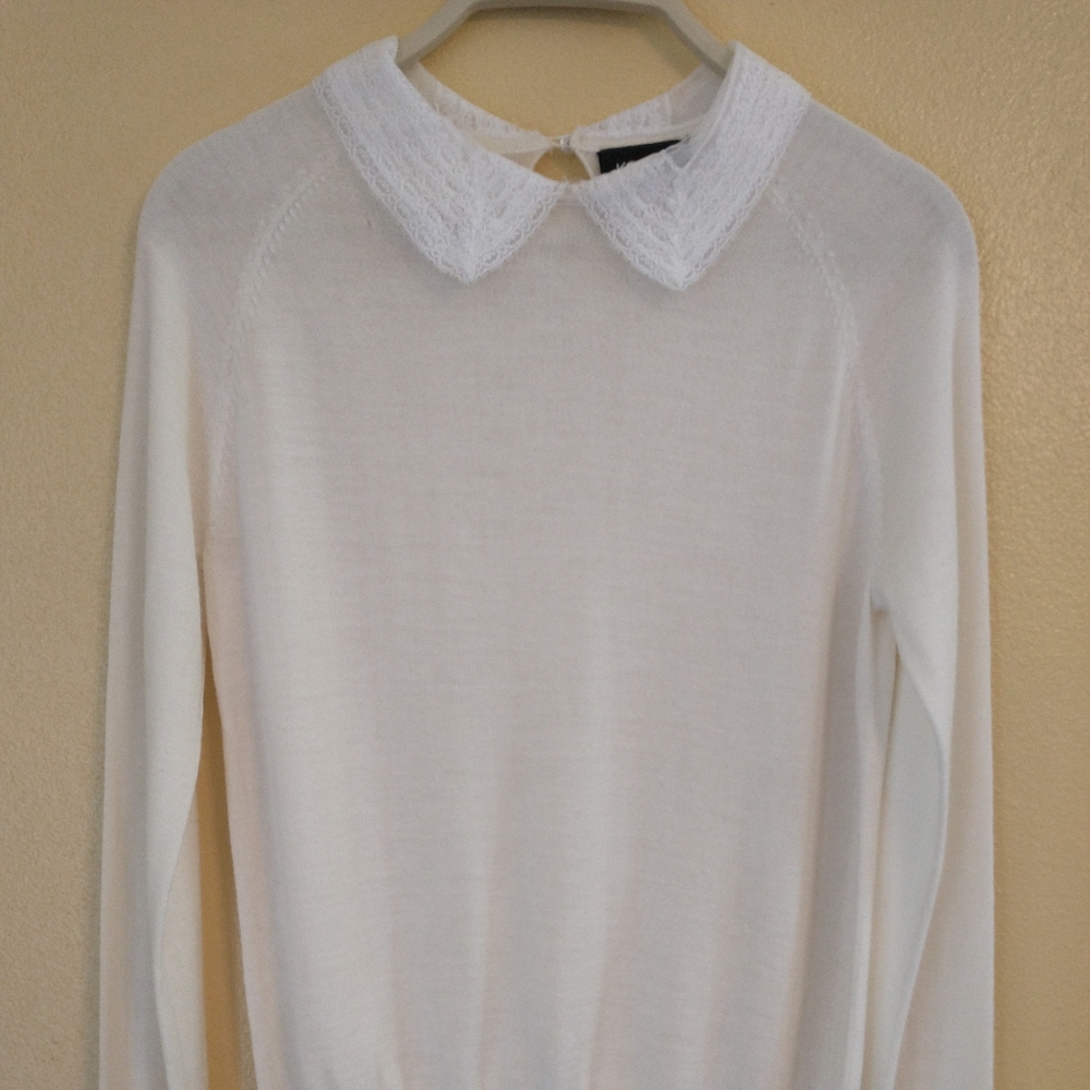 Kookai Lace Collared Sweater